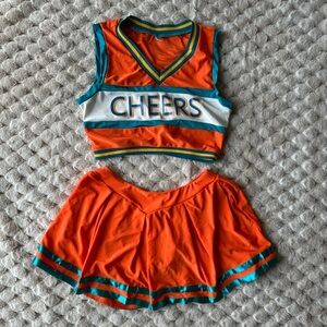 Miami Dolphins dress up cheer outfit costume skirt orange blue